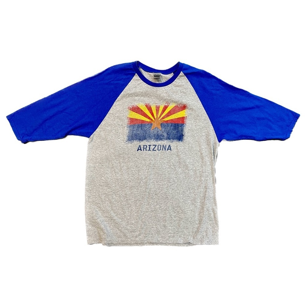 Arizona Rising Sun Star Raglan Tee Size Large